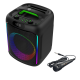 AFRA Bluetooth Speaker, 30 Watts, Black, Plastic Body, Ultra Bass, 7.4V/3000mah Rechargeable Battery, RGB lighting, AF-0030BSBK, 2 Years Warranty.