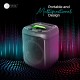 AFRA Bluetooth Speaker, 30 Watts, Black, Plastic Body, Ultra Bass, 7.4V/3000mah Rechargeable Battery, RGB lighting, AF-0030BSBK, 2 Years Warranty.