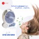 AFRA Rechargeable LED Fan, 16 Watts, White, Plastic Body, Solar Charging Port, ESMA, AF-0920RFNS, 2 Year Warranty