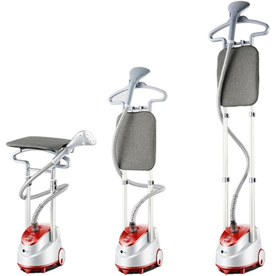 AFRA 1.6L GARMENT STEAMER WITH IRON BOARD 1950W RED AND WHITE