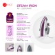 AFRA Steam Iron, 430ml, White and Purple, Ceramic Coated Soleplate, Vertical Steam, ESMA Approved, AF-2200IRWP, 2 Years Warranty