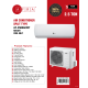 AFRA 2.5 Ton Wall Mount Split Air Conditioner Cooling Only Rotary R410a T3 White, AF-2500ACWT, 5 year compressor warranty. 