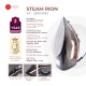 AFRA Steam Iron, 350ml, Black & Gold, Ceramic Coated Soleplate, Vertical Steam, ESMA Approved  AF-2600IRBG, 2 Years Warranty.