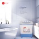 AFRA Twin Tub Washing Machine, 6kg Capacity, White and Blue, Double Layer Body, ESMA Approved, AF-6000WMBL, 2 Years Warranty