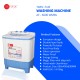 AFRA Twin Tub Washing Machine, 6kg Capacity, White and Blue, Double Layer Body, ESMA Approved, AF-6000WMBL, 2 Years Warranty