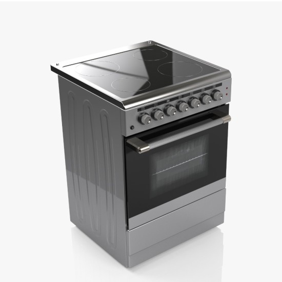 AFRA Free Standing Electrical Cooking Range, 60x60, 64L, Closed Door Grilling, Vitro Ceramic, Stainless Steel, G-Mark, ESMA, RoHS, CB, 2 years warranty