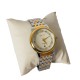 AFRA RADIANT GENTS WATCH SILVER/GOLD CASE WHITE DIAL SILVER/GOLD BRACELET