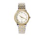 AFRA RADIANT GENTS WATCH SILVER/GOLD CASE WHITE DIAL SILVER/GOLD BRACELET