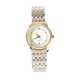 AFRA RADIANT LADIES WATCH SILVER/GOLD CASE WHITE DIAL SILVER/GOLD BRACELET