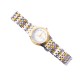 AFRA RADIANT LADIES WATCH SILVER/GOLD CASE WHITE DIAL SILVER/GOLD BRACELET