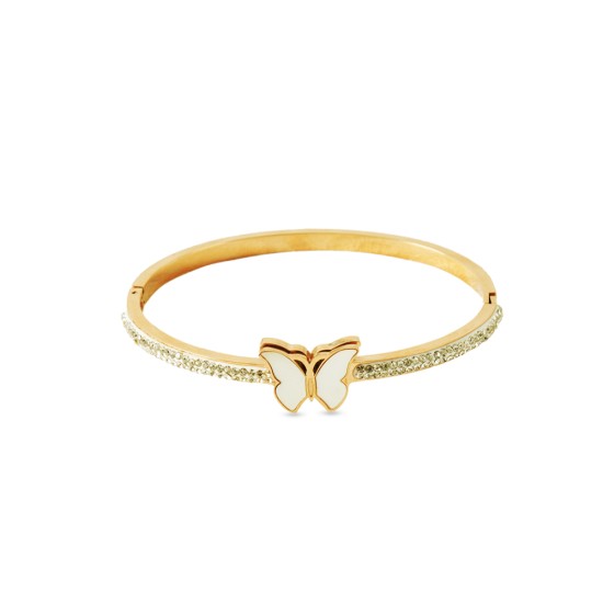 AFRA JEW WINGS GOLD STAINLESS STEEL BRACELET