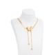 AFRA JEW TITANIA GOLD STAINLESS STEEL NECKALCE