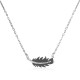 AFRA JEW PALMETTE SILVER STAINLESS STEEL NECKLACE