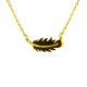 AFRA JEW PALMETTE GOLD STAINLESS STEEL NECKLACE