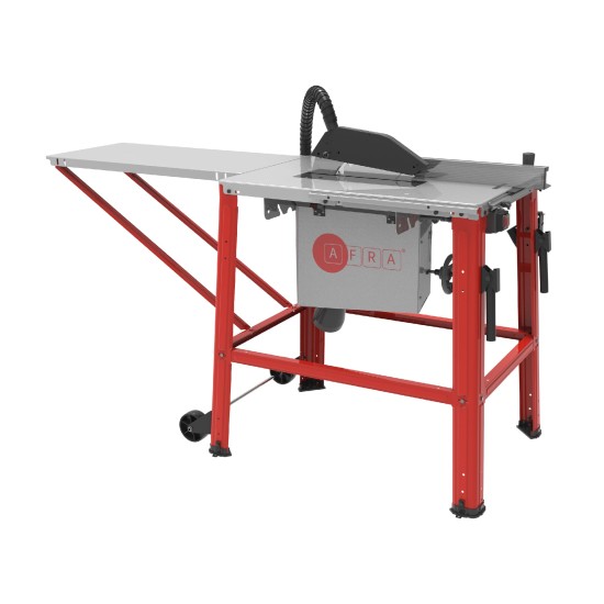 AFRA Table Saw, 315MM, 2000W, 2800r/Min 800x550mm Table, 0~45° Tilting Range, Induction Motor, Hand Wheel, Powder-Coated Sheet Steel Design, Galvanized top, AFT-20-315TSRD, 1-Year Warranty.