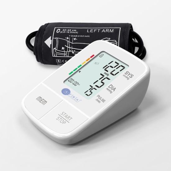 AFRA Digital Blood Pressure Monitor, White, Arm Type, Automatic, Oscillometric, Portable, User-Friendly Design, 2 Year Warranty.