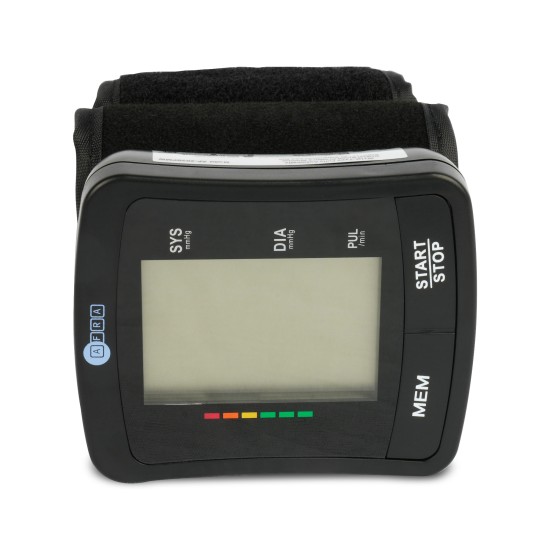 AFRA Digital Blood Pressure Monitor, AF-203BPMW, Black, Wrist Type, Small, 2 Year Warranty