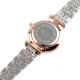 AFRA Luna Lady’s Watch, Rose Gold and Silver Metal Alloy Case, Mop Dial, Rose Gold and Silver Bracelet Strap with Latch, Water Resistant 30m